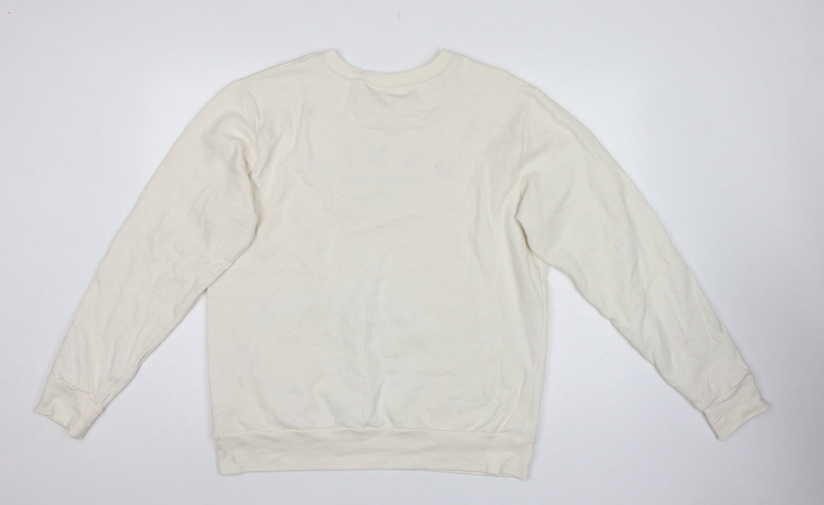 Ethica Women’s Ivory M Pullover Sweatshirt Banff National Park