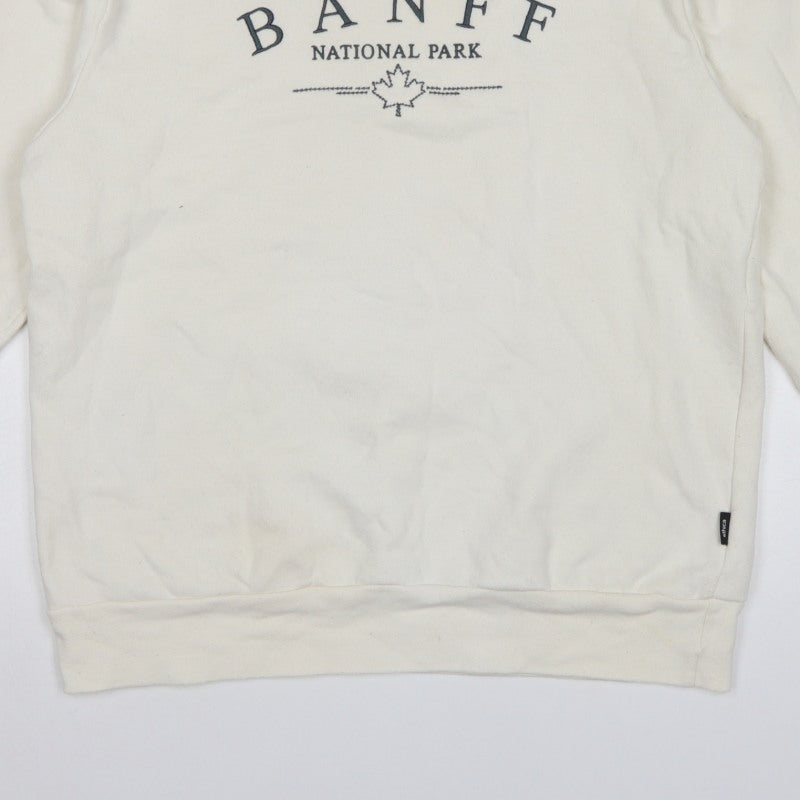 Ethica Women’s Ivory M Pullover Sweatshirt Banff National Park