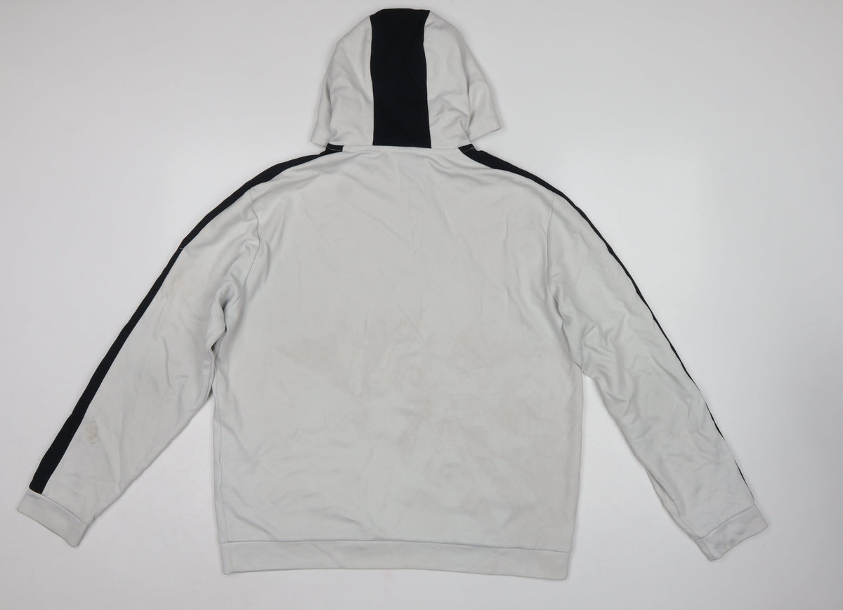 Armani Exchange Men’s White Black Logo Pullover Hoodie L