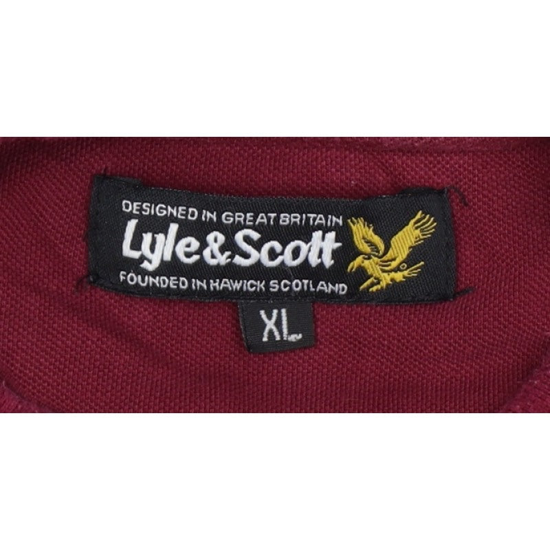 Lyle & Scott Men’s Red XL Logo Short Sleeve Polo Shirt