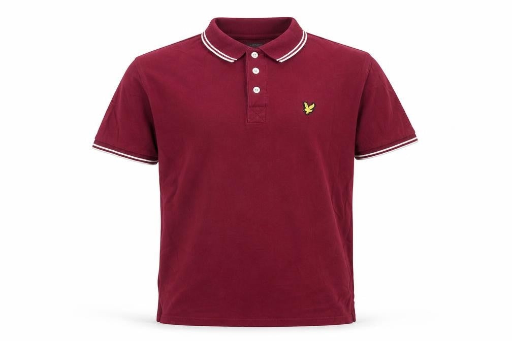 Lyle & Scott Men’s Red XL Logo Short Sleeve Polo Shirt