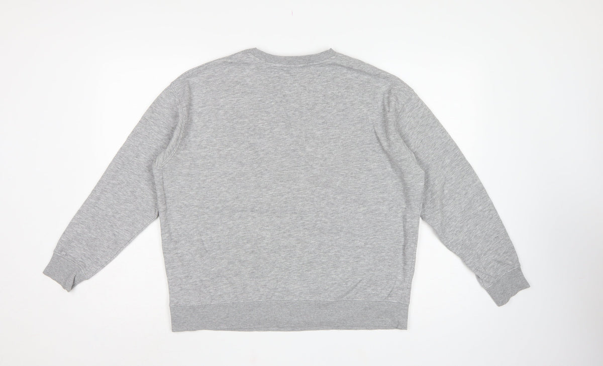 New Look Women Grey UK 8 Los Angeles USA Graphic Pullover Sweatshirt