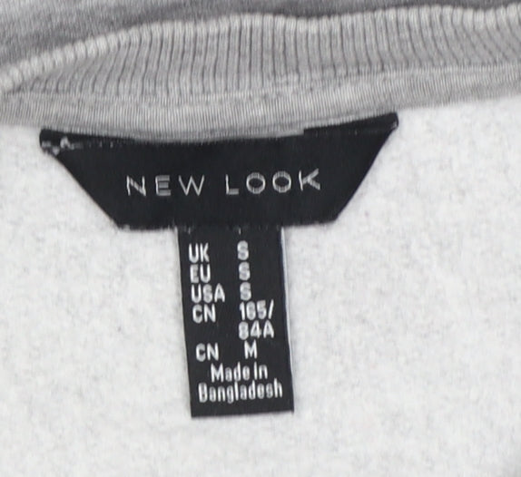 New Look Women Grey UK 8 Los Angeles USA Graphic Pullover Sweatshirt