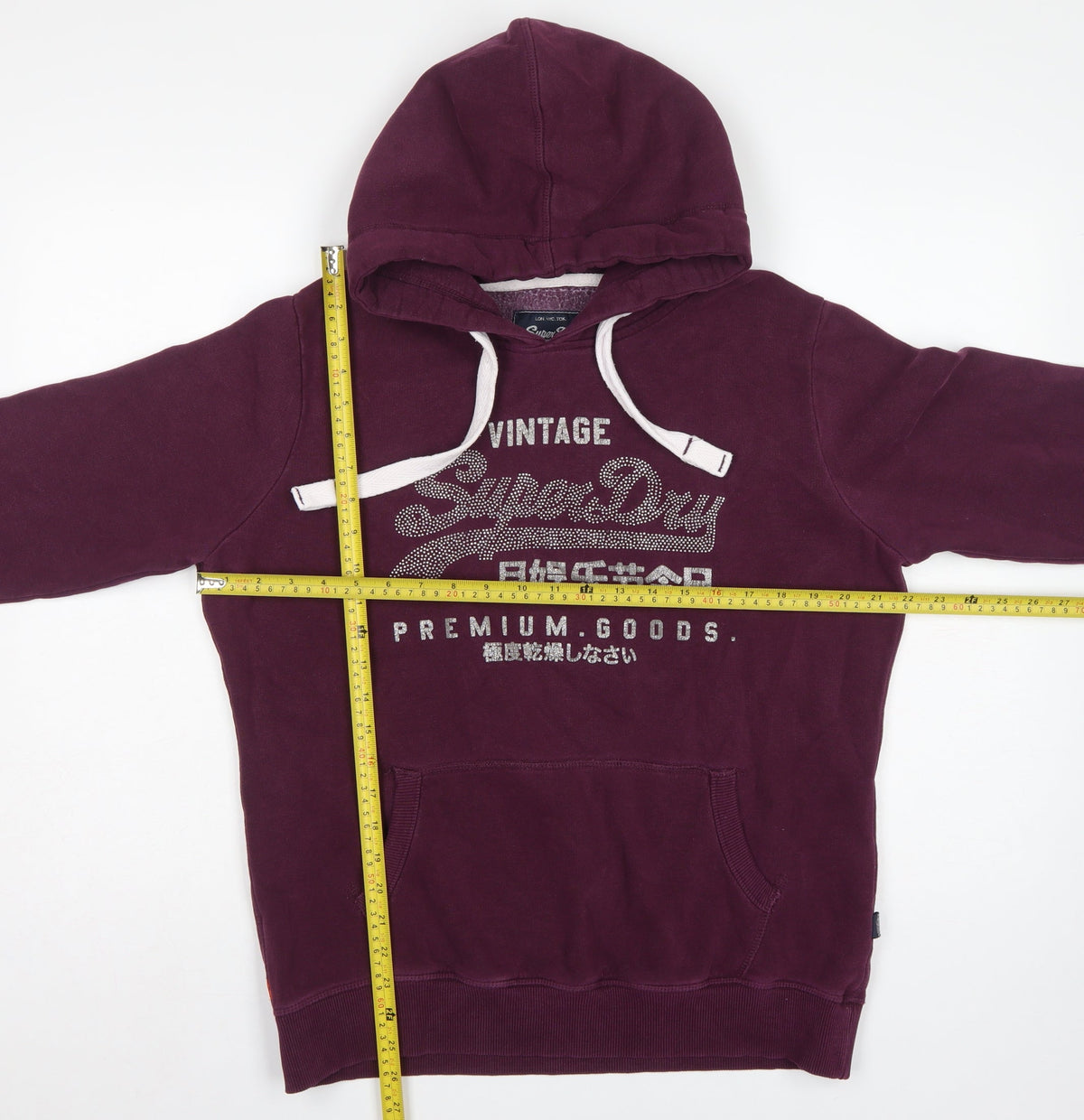 Superdry Women’s Purple XL Vintage Logo Pullover Hoodie UK 16