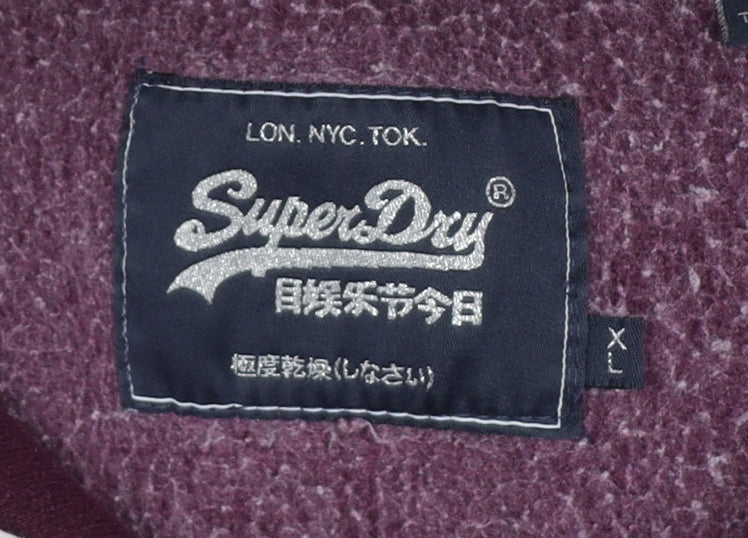 Superdry Women’s Purple XL Vintage Logo Pullover Hoodie UK 16