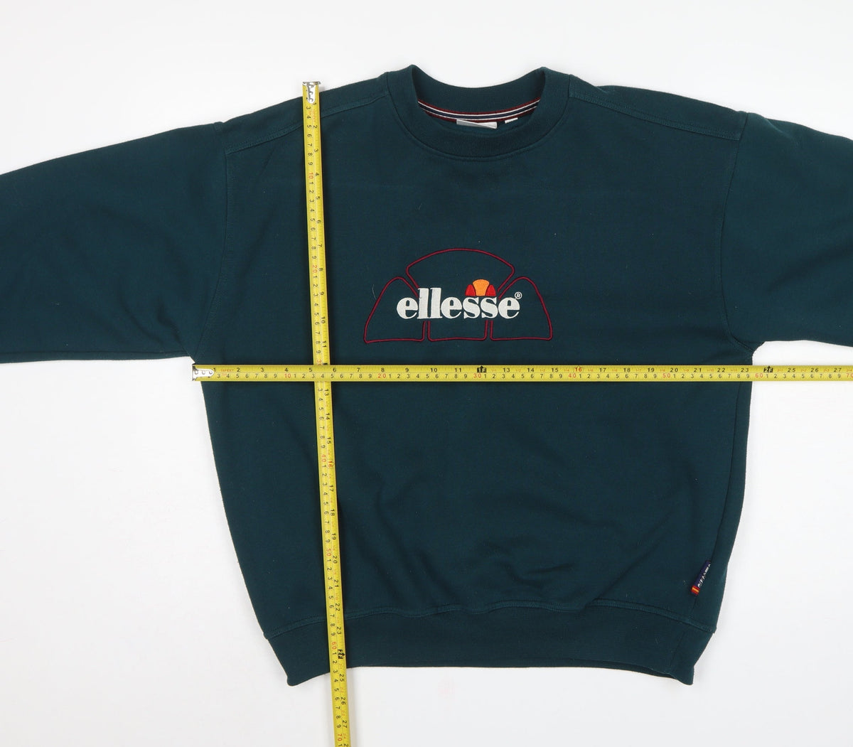 Ellesse Men’s Green M Vintage Logo Embroidered Crew Neck Sweatshirt