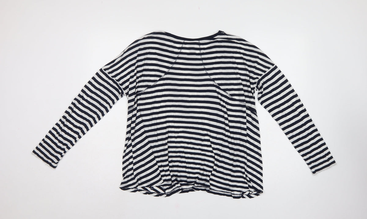 Sweaty Betty Women Multicoloured M Striped Long Sleeve Basic T-Shirt