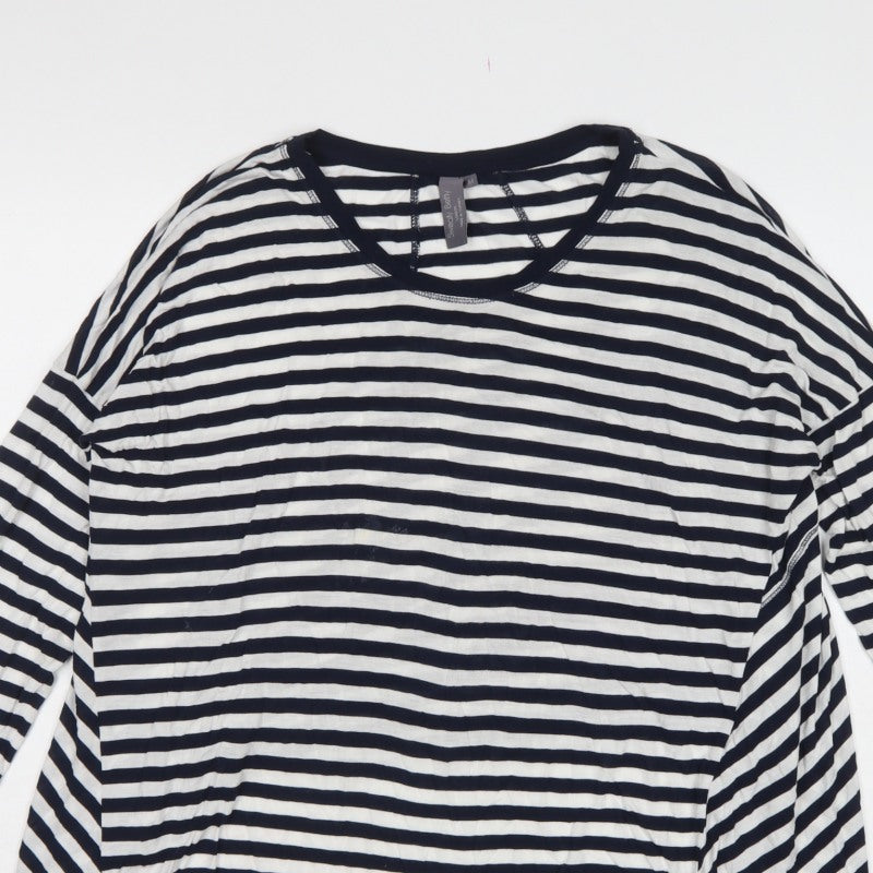 Sweaty Betty Women Multicoloured M Striped Long Sleeve Basic T-Shirt