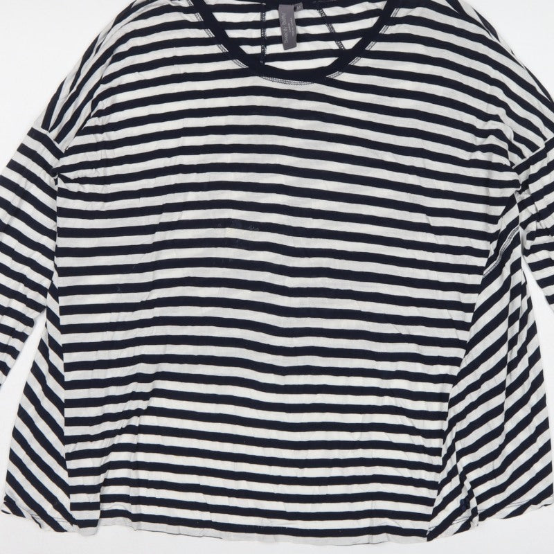Sweaty Betty Women Multicoloured M Striped Long Sleeve Basic T-Shirt