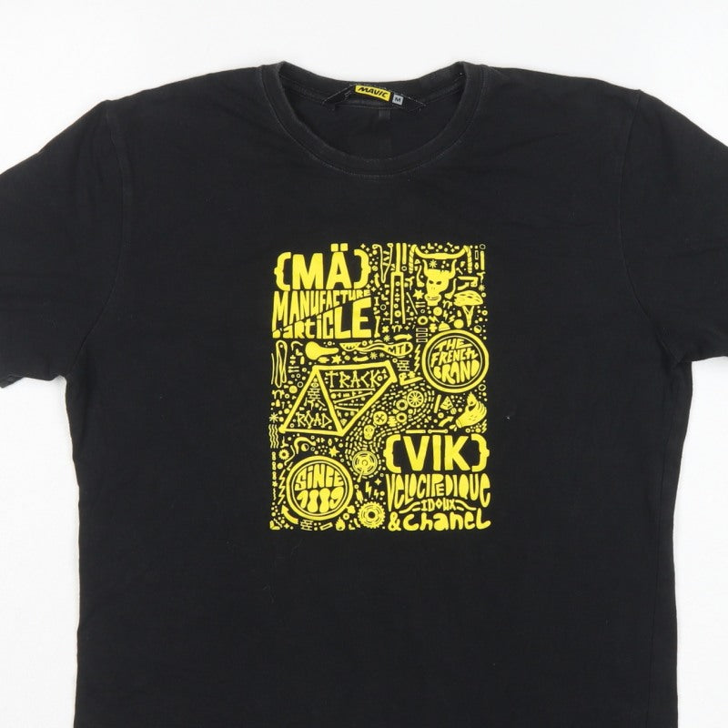 Mavic Unisex Adults Black M Basic Crew Neck Cycling Graphic T-Shirt