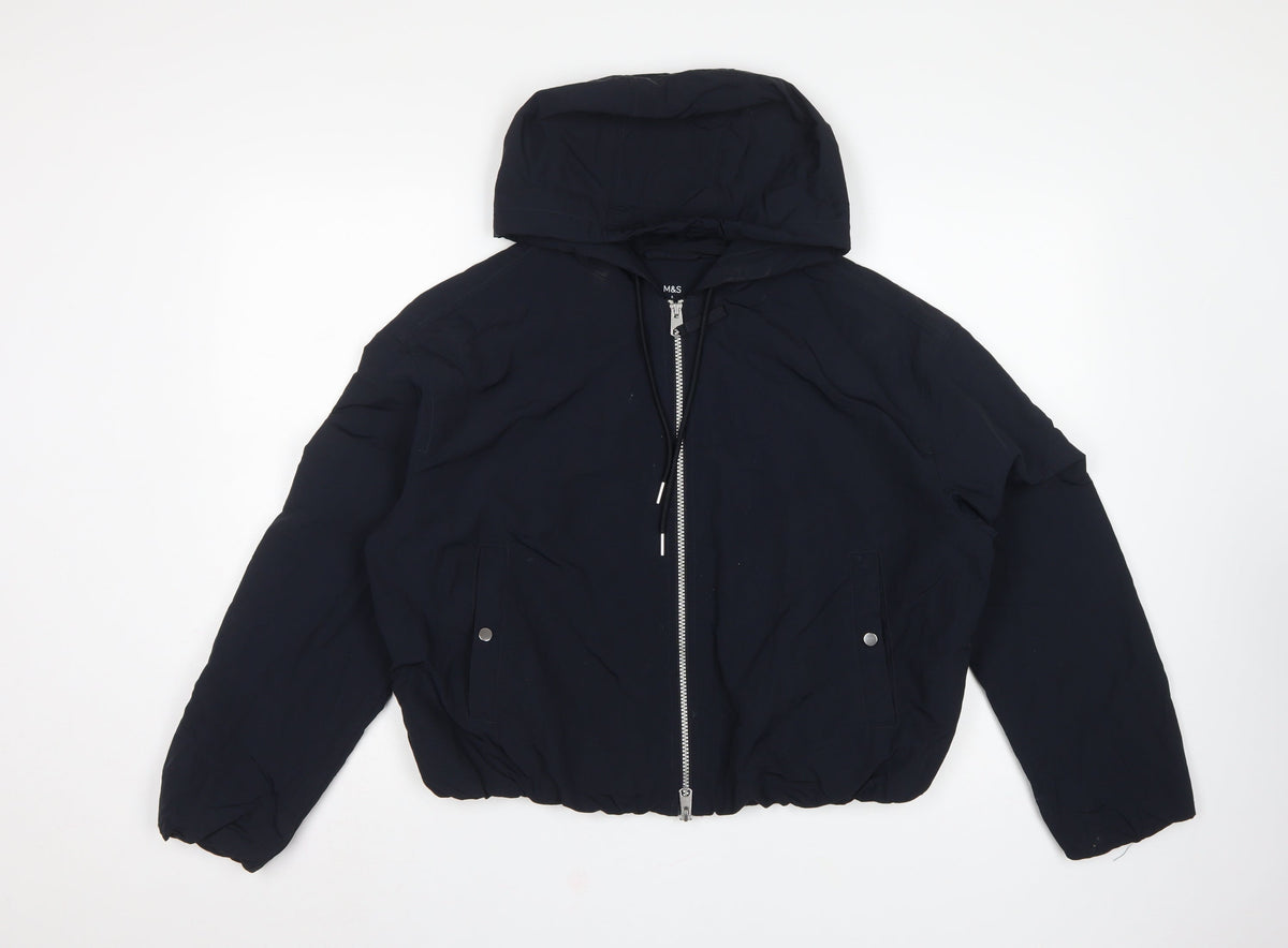 Marks & Spencer Women’s Navy S Stormwear Hooded Puffer Jacket