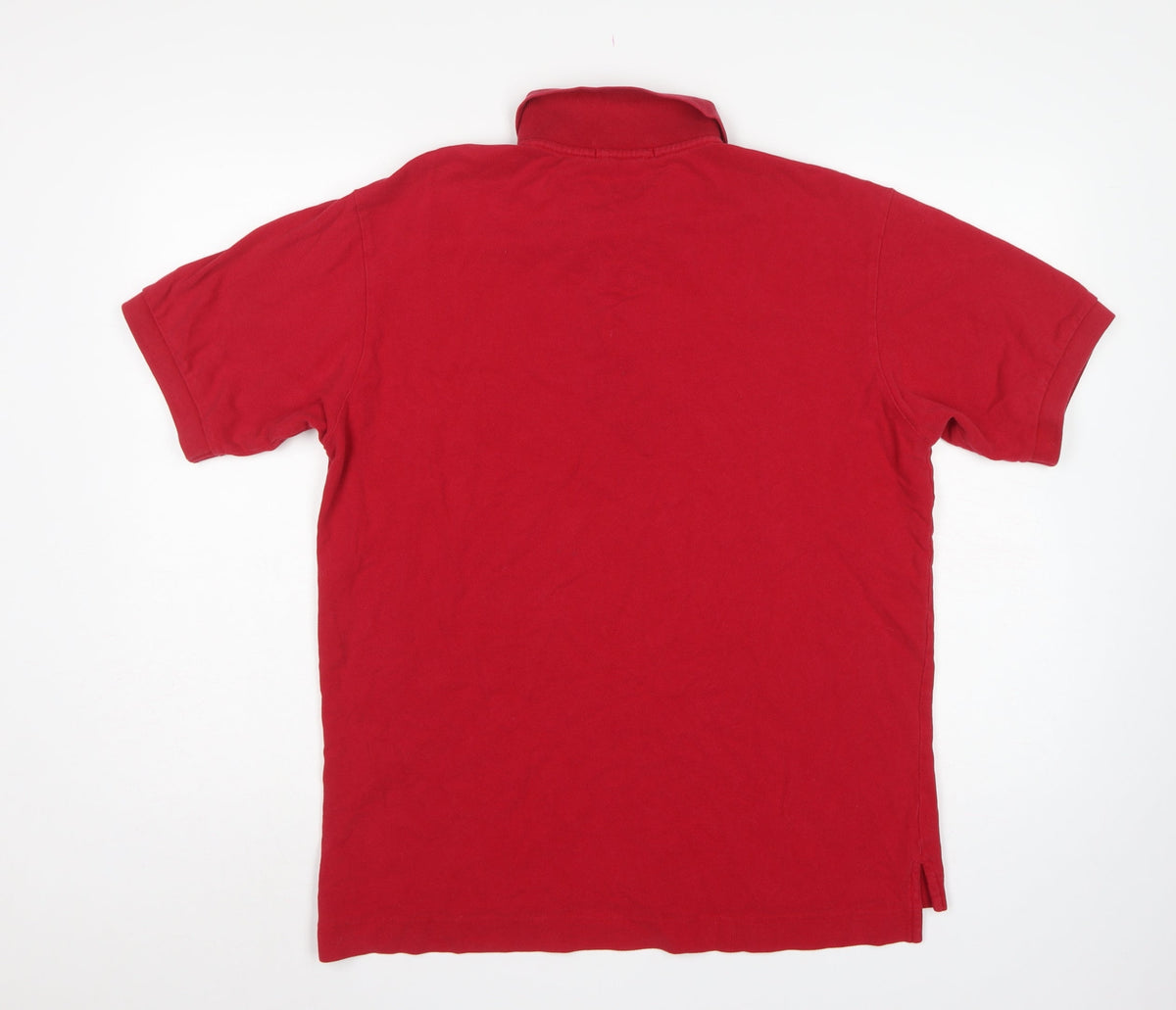 Nautica Men's Red M Logo Short Sleeve Collared Polo Shirt