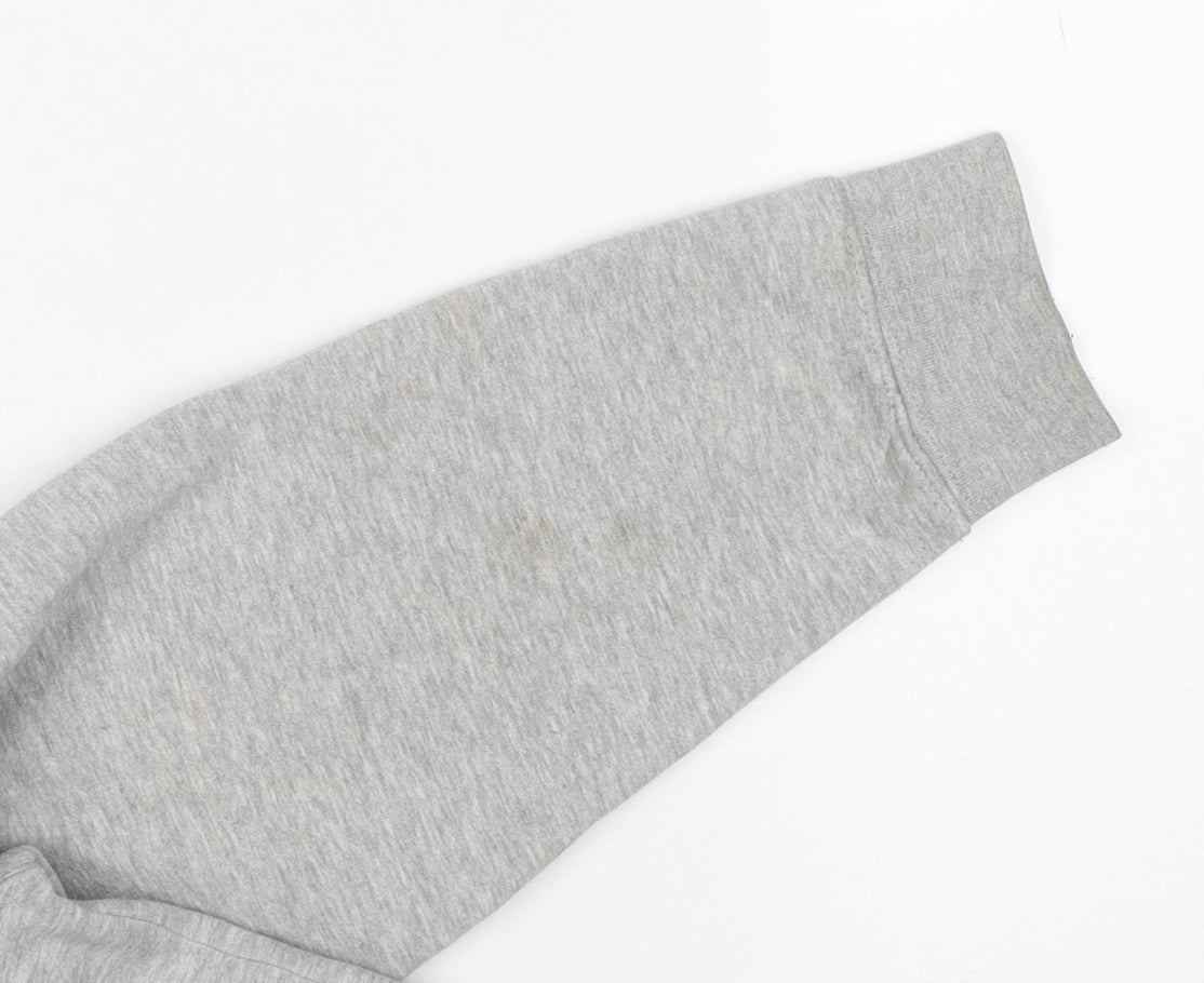 Zara Men’s Grey M Full Zip Hooded Fleece Hoodie