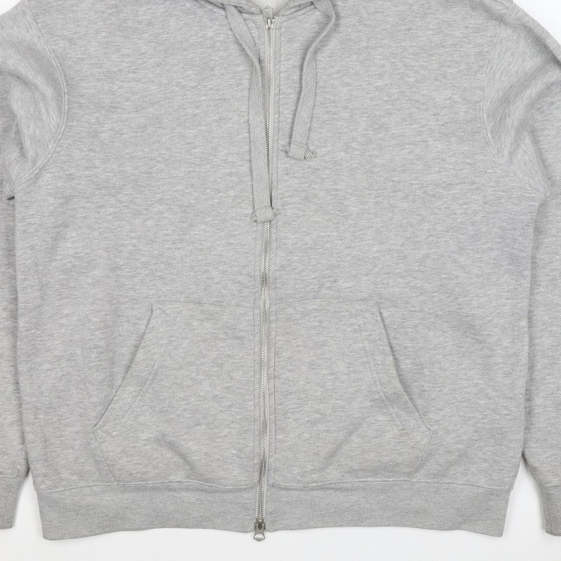 Zara Men’s Grey M Full Zip Hooded Fleece Hoodie