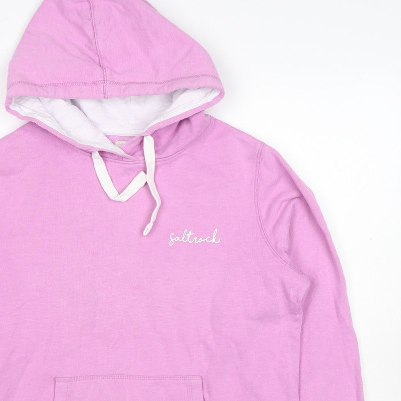 Saltrock Women Pink Size 12 Pullover Hoodie Logo Cotton Blend