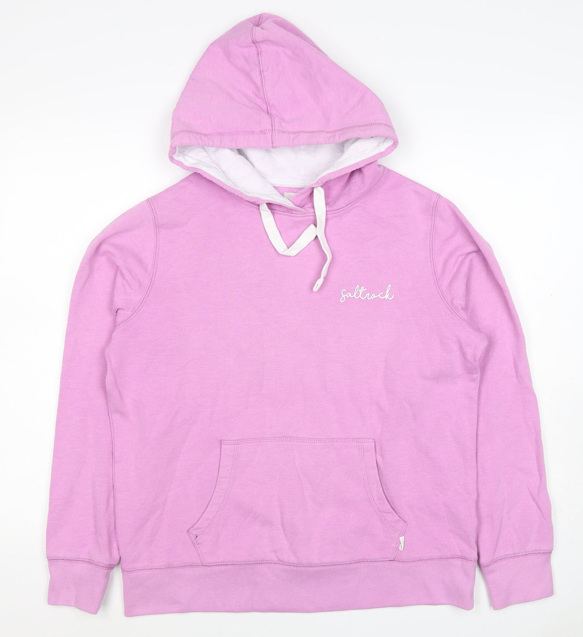 Saltrock Women Pink Size 12 Pullover Hoodie Logo Cotton Blend
