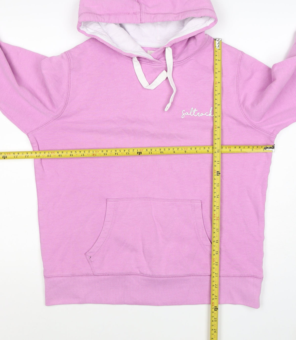 Saltrock Women Pink Size 12 Pullover Hoodie Logo Cotton Blend