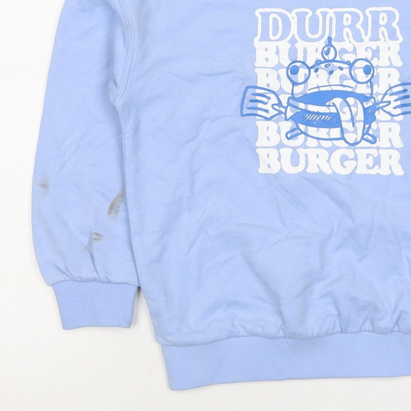 Fortnite Boys Blue 8-9 Years Pullover Graphic Print Sweatshirt
