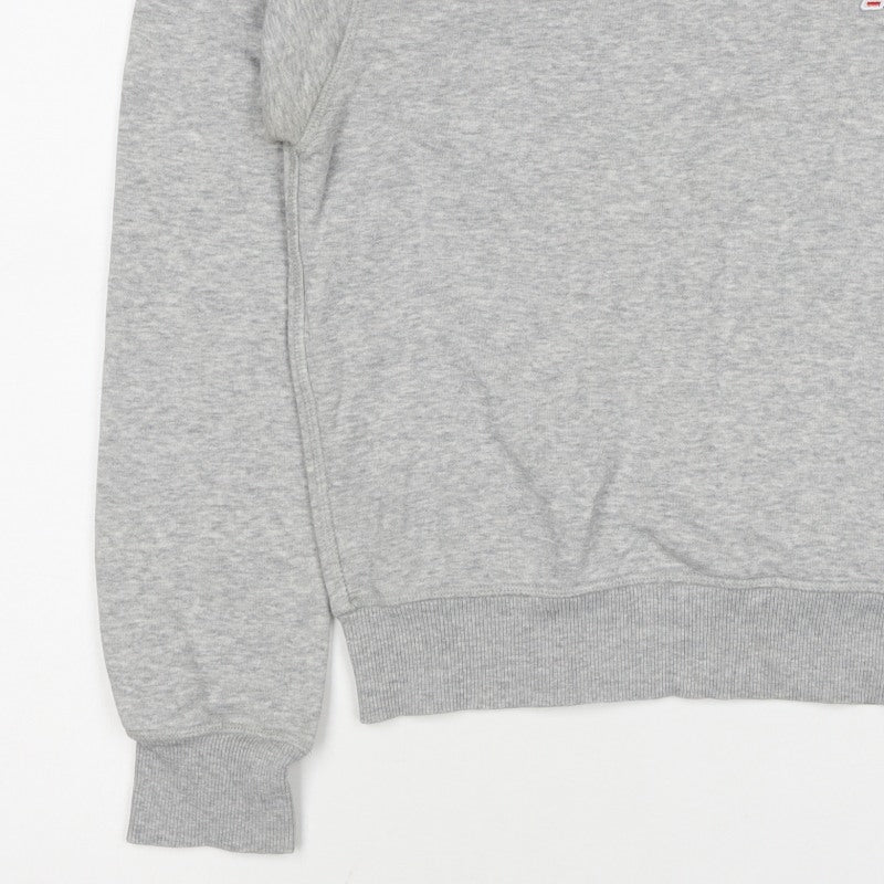 New Balance Women’s Grey S Logo Crew Neck Pullover Sweatshirt