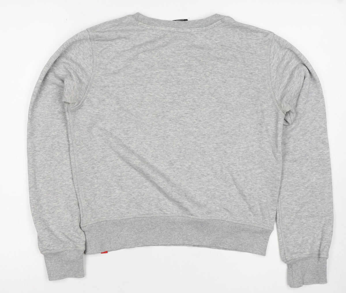 New Balance Women’s Grey S Logo Crew Neck Pullover Sweatshirt