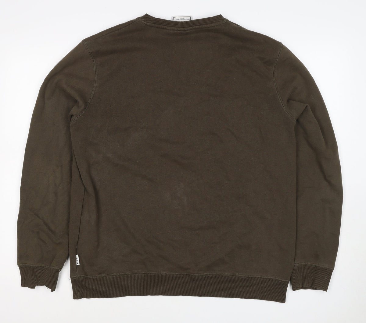 TOG24 Men’s Brown Logo Crew Neck Sweatshirt Size L Cotton Pullover