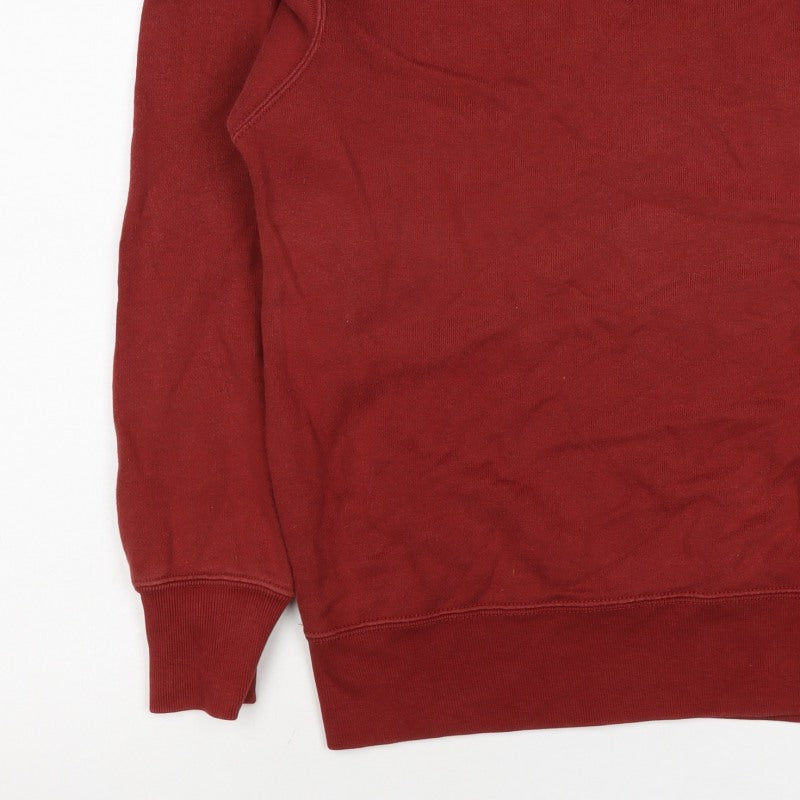 Uniqlo Men’s Red XS Crew Neck Cotton Pullover Sweatshirt