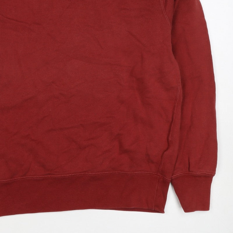 Uniqlo Men’s Red XS Crew Neck Cotton Pullover Sweatshirt