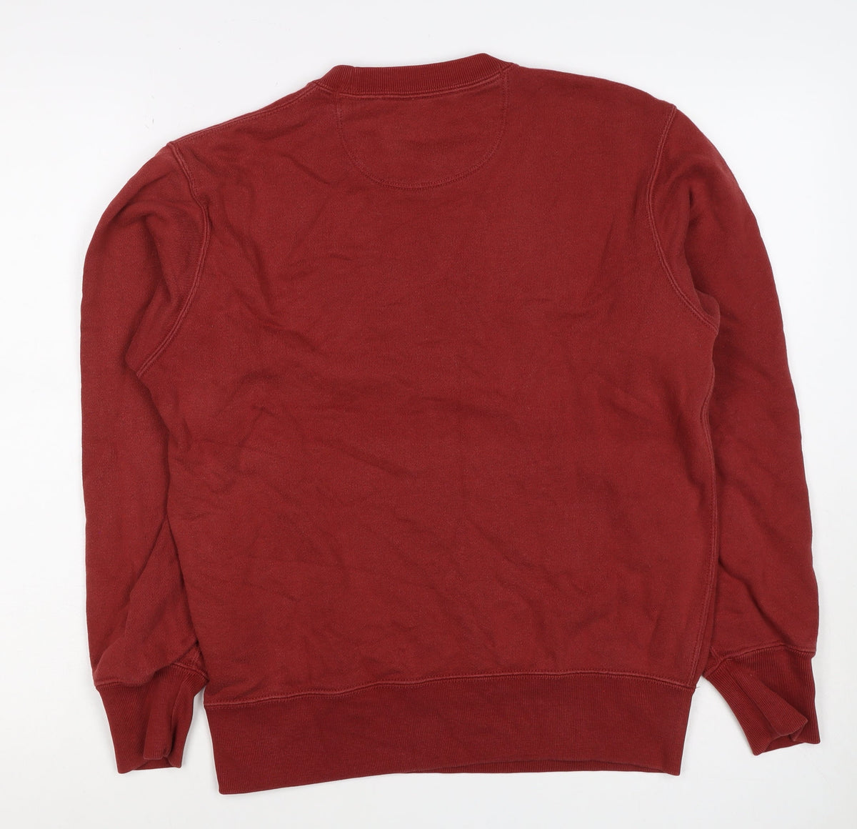 Uniqlo Men’s Red XS Crew Neck Cotton Pullover Sweatshirt