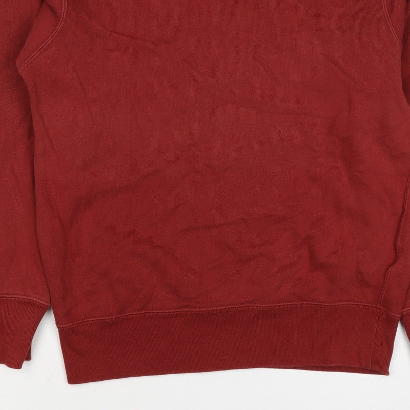 Uniqlo Men’s Red XS Crew Neck Cotton Pullover Sweatshirt