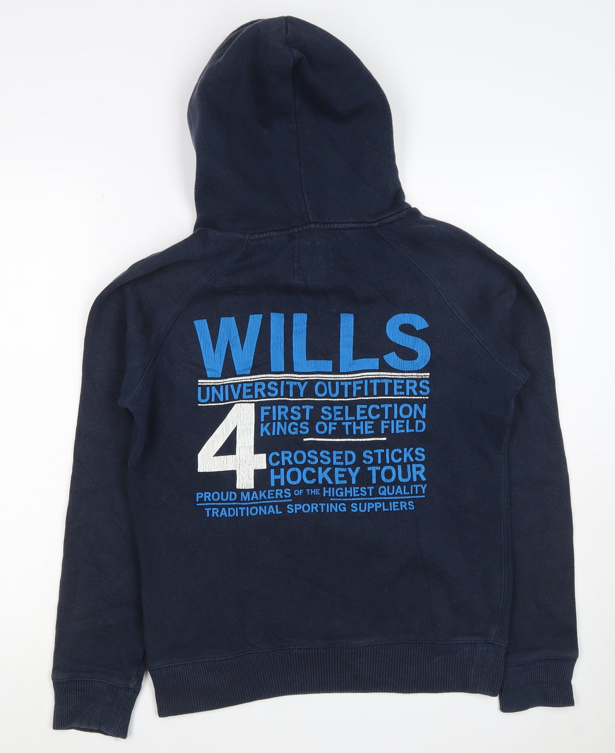 Jack Wills Women’s Blue S Pullover Hoodie Hockey Graphic