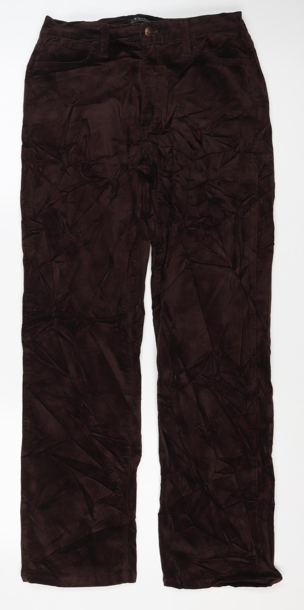 NYDJ Women’s Brown Size 8 Straight Stretch Trousers