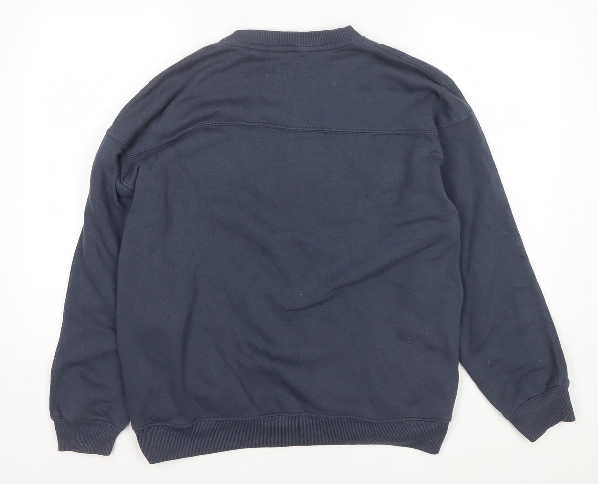 Self Women’s Blue UK 6 Wellness Club Crew Neck Pullover Sweatshirt