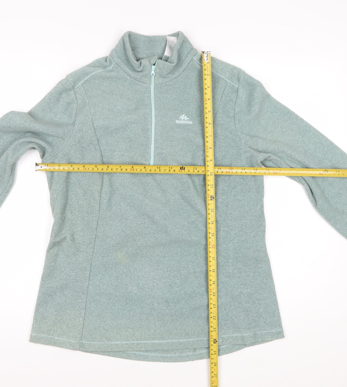 Quechua Women’s Green UK 16 1/2 Zip Fleece Pullover Sweatshirt