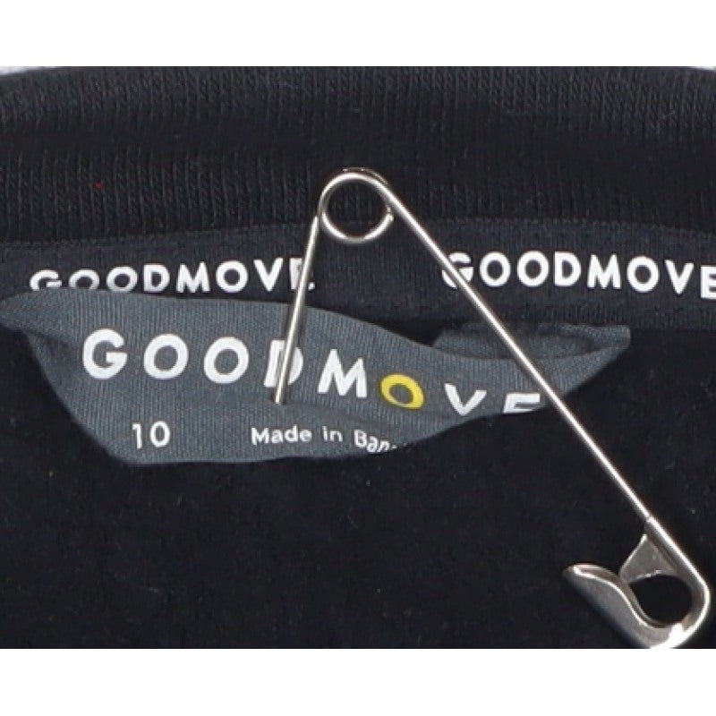 M&S Goodmove Women’s Black Size 10 Raglan Pocket Sweatshirt
