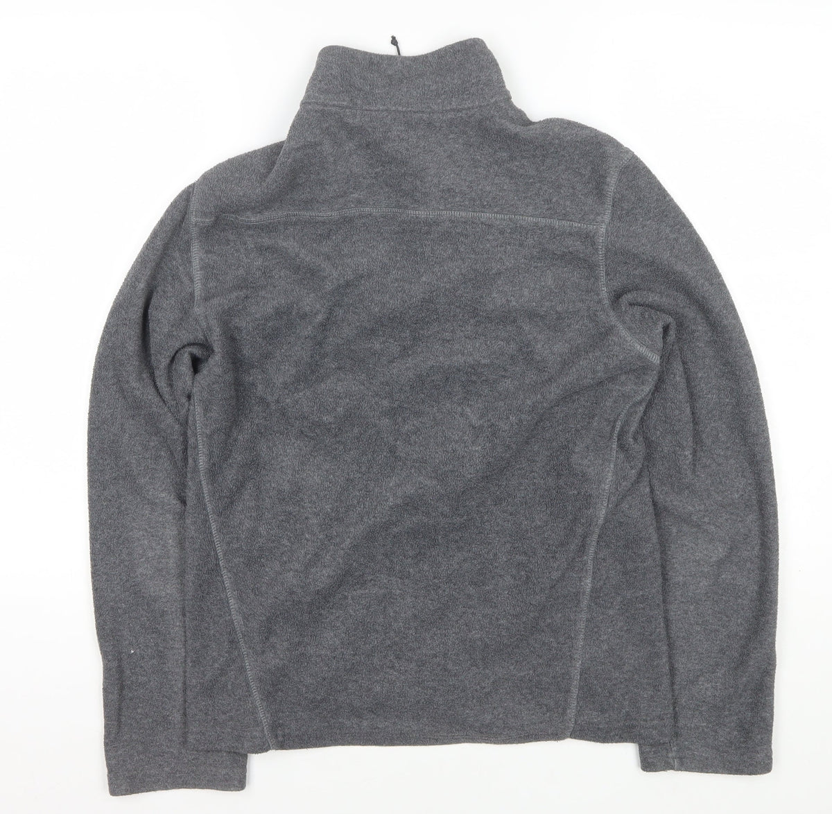 Quechua Men’s Grey M Full Zip Fleece Hiking Basic Jacket