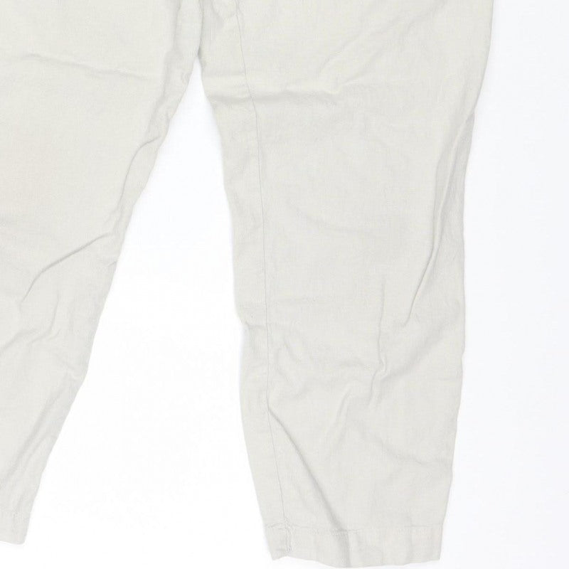Threadbare Women’s Ivory UK 10 Cargo Jogger Trousers Drawstring