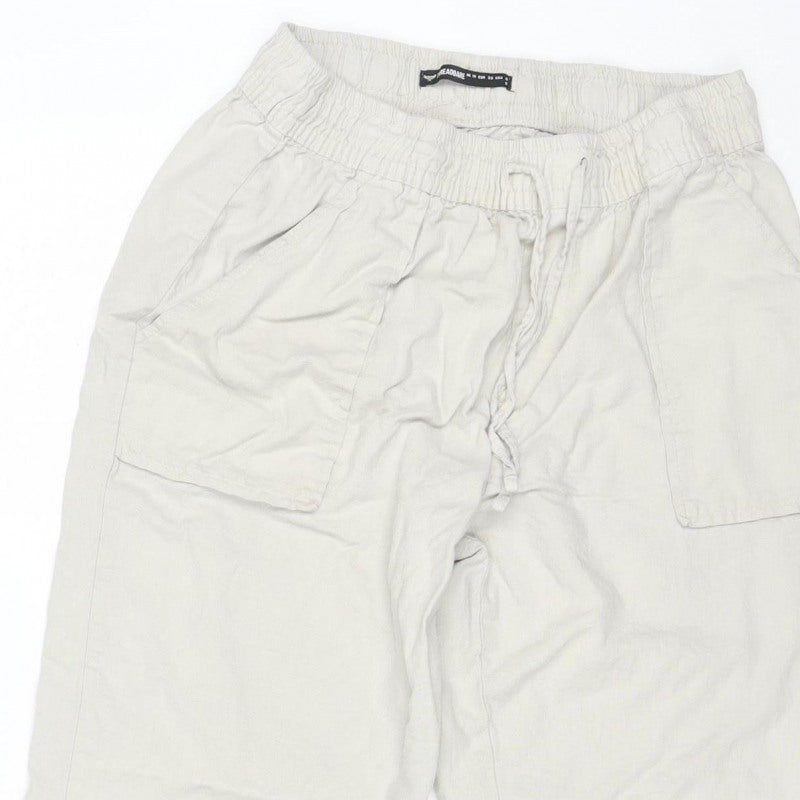 Threadbare Women’s Ivory UK 10 Cargo Jogger Trousers Drawstring