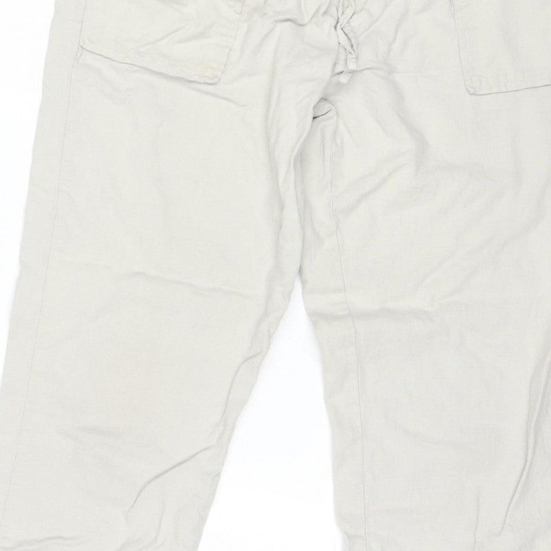 Threadbare Women’s Ivory UK 10 Cargo Jogger Trousers Drawstring