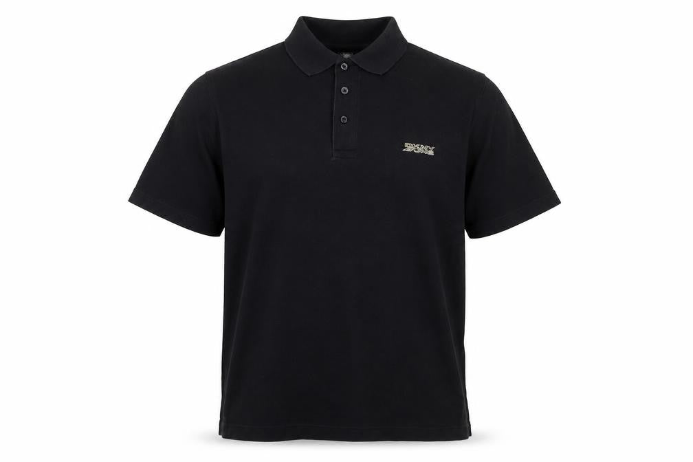 DKNY Jeans Men’s Black XL Logo Short Sleeve Polo Shirt