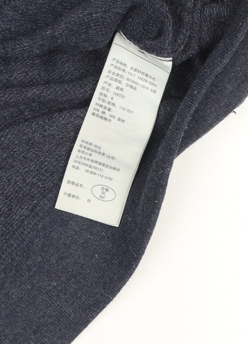 Abercrombie & Fitch Women’s Blue M Sequin Logo Pullover Sweatshirt