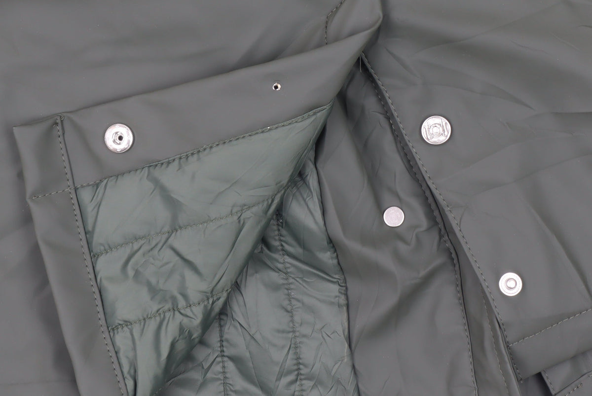 Marks & Spencer Women Green Size 14 Hooded Mid-Length Parka Coat