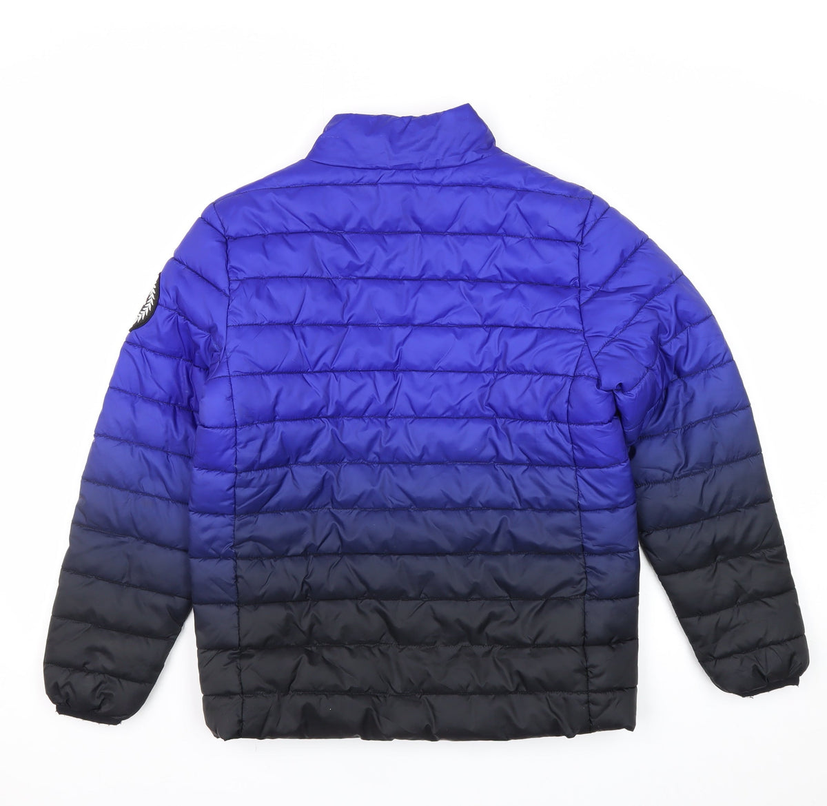 Hype Boys Blue & Black 7-8 Years Puffer Jacket Full Zip