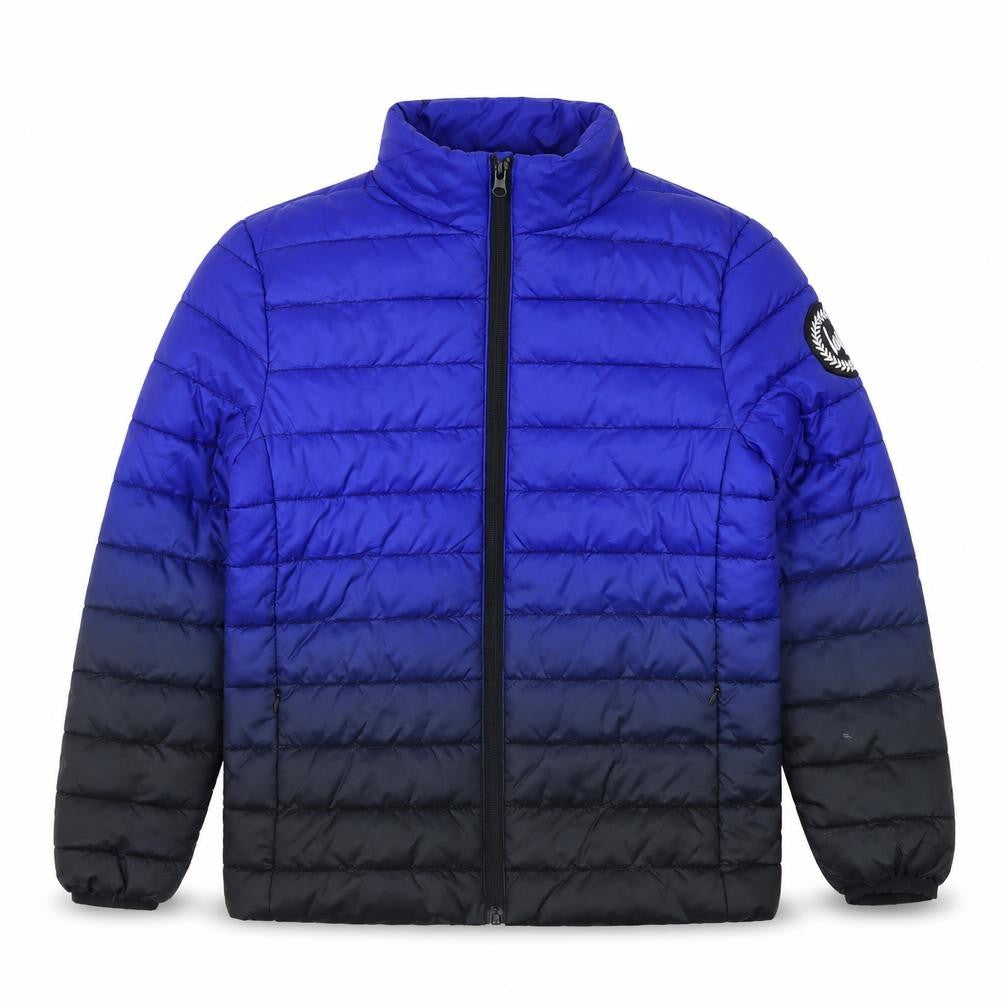 Hype Boys Blue & Black 7-8 Years Puffer Jacket Full Zip