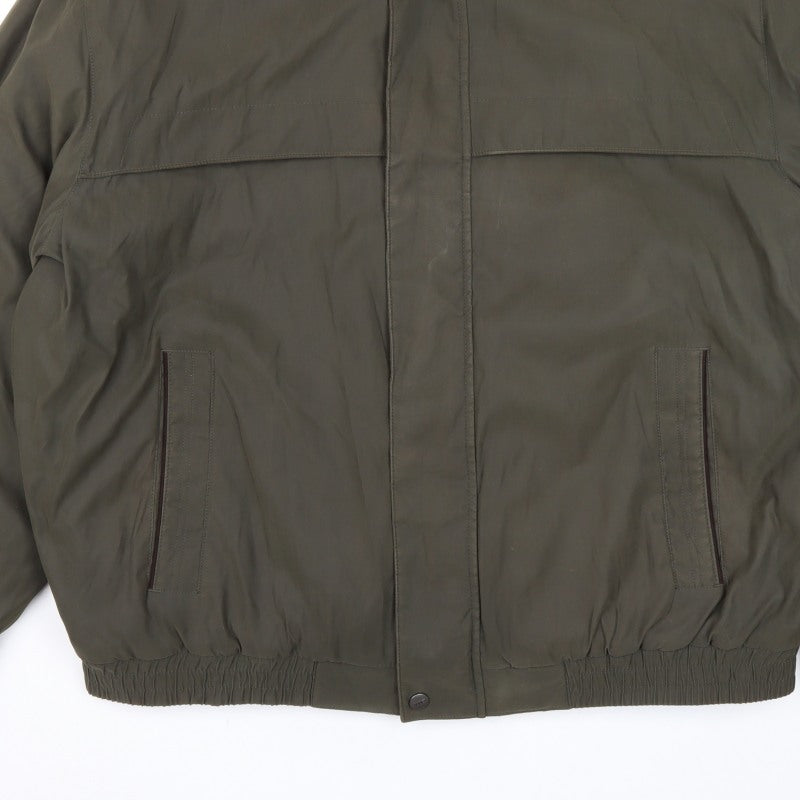 Weatherproof Men’s Green 2XL Bomber Jacket Lined Full Zip