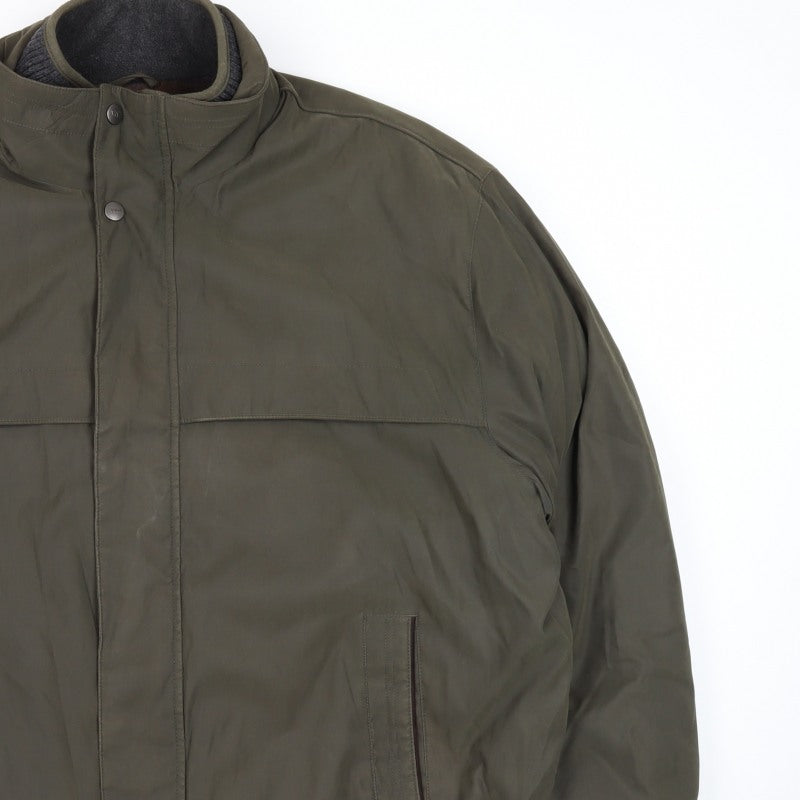 Weatherproof Men’s Green 2XL Bomber Jacket Lined Full Zip