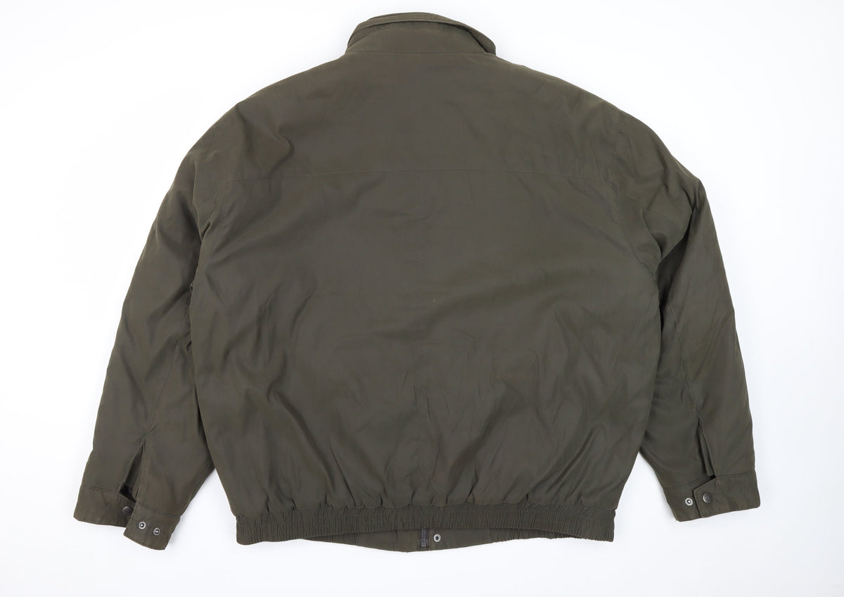 Weatherproof Men’s Green 2XL Bomber Jacket Lined Full Zip