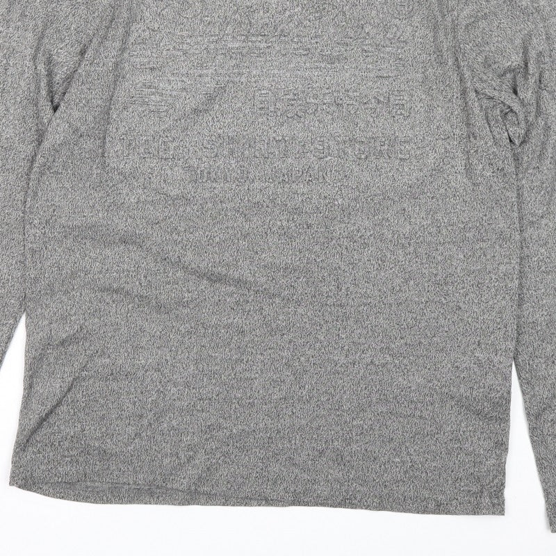 Superdry Men’s Grey Marl XL Long Sleeve Crew Neck T-Shirt