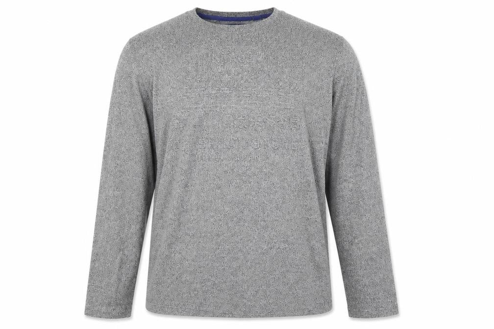 Superdry Men’s Grey Marl XL Long Sleeve Crew Neck T-Shirt