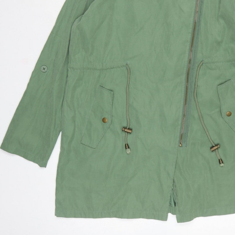 Forever 21 Women’s Green UK 14 Lightweight Hooded Parka Jacket