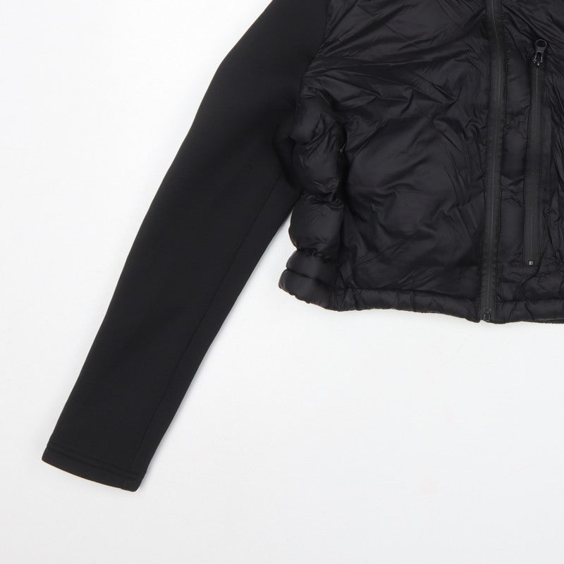 Zara Women Black UK 12 Puffer Jacket Quilted Full Zip